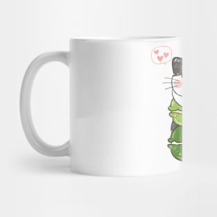 cat kawaii anime girl, Just A Girl Who Loves Anime and ramen Mug